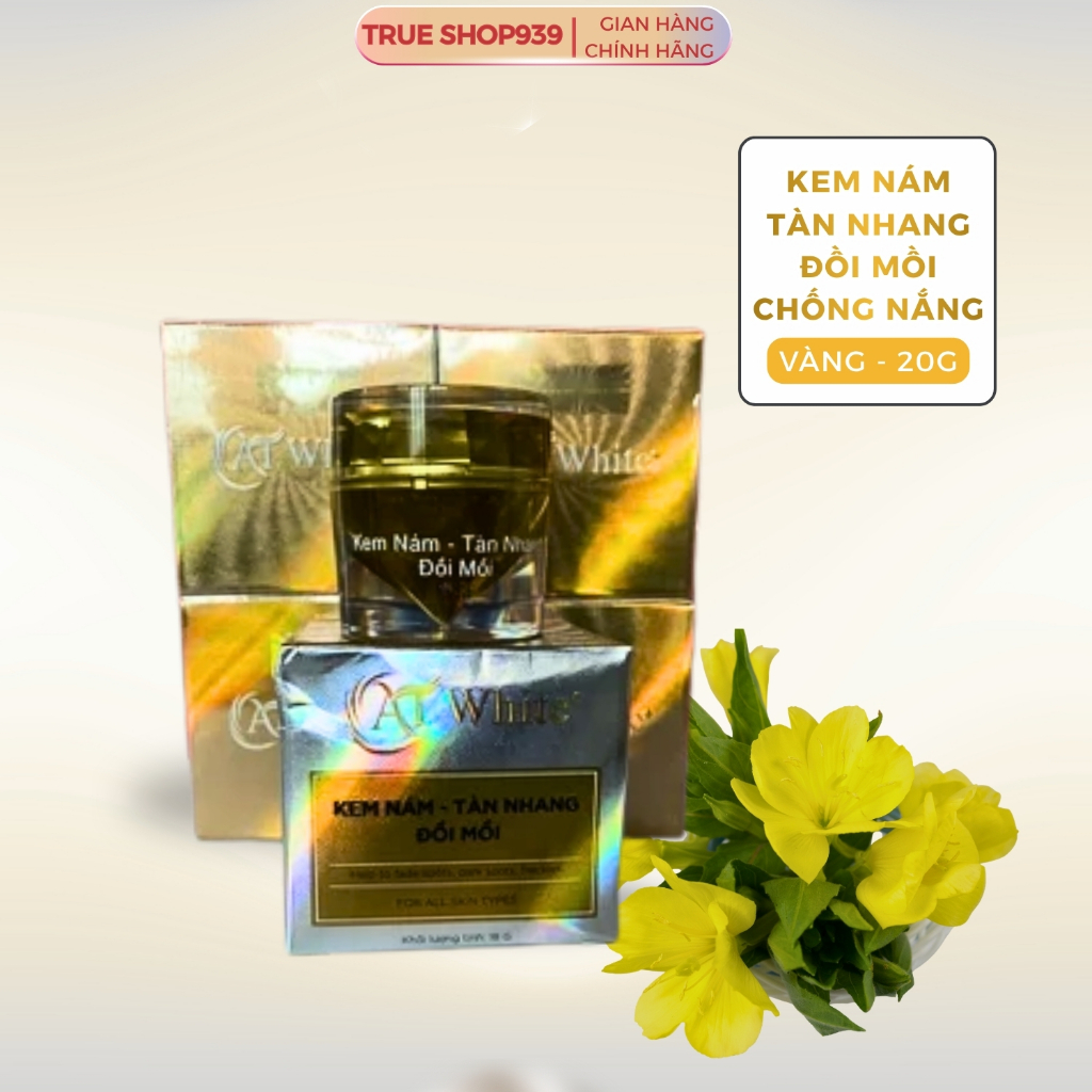 Kem dưỡng trắng da AT WHITE Ngừa mụn, mờ thâm nám, ngừa lão hóa 12G