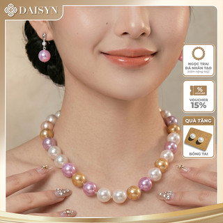 [ DAISYN ] N978 vòng cổ ngọc trai mặt hạt lớn mix màu , dây chuyền ngọc trai nhân tạo , chuỗi hạt ngọc