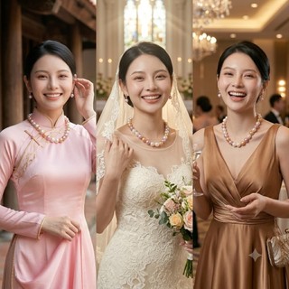 [ DAISYN ] N978 vòng cổ ngọc trai mặt hạt lớn mix màu , dây chuyền ngọc trai nhân tạo , chuỗi hạt ngọc