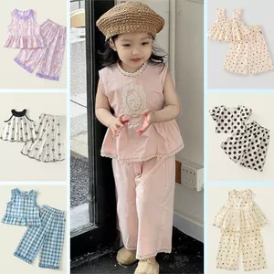 Set Bộ Bé Gái, Đồ Bộ Phong Cách Tiểu Thư Nhẹ Nhàng Chất Liệu Cotton Mềm Mại