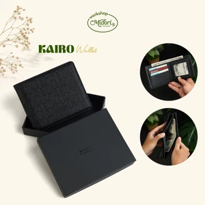 Ví Da Ngang Monogram KAIRO Bóp Đựng Tiền Thẻ Nhiều Ngăn Cầm Tay Nam Nữ | MI MIDORI
