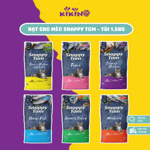 Hạt Cho Mèo Snappy Tom Mix Cá Cơm Sấy Túi 1.5kg - Đạm Thủy Phân Dễ Tiêu, Hương Vị Hấp Dẫn