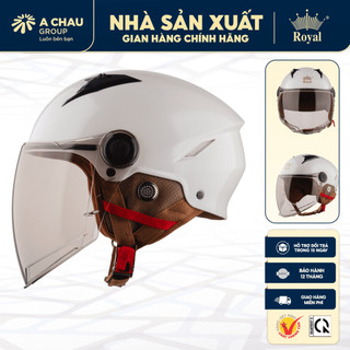 Mũ Bảo Hiểm 1/2 Royal M568k Có Kính Che Full Mặt, Nam Nữ Đi Xe Máy, Chính Hãng, BH 12 tháng