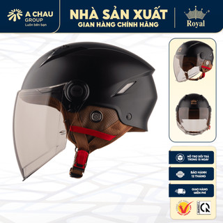 Mũ Bảo Hiểm 1/2 Royal M568k Có Kính Che Full Mặt, Nam Nữ Đi Xe Máy, Chính Hãng, BH 12 tháng