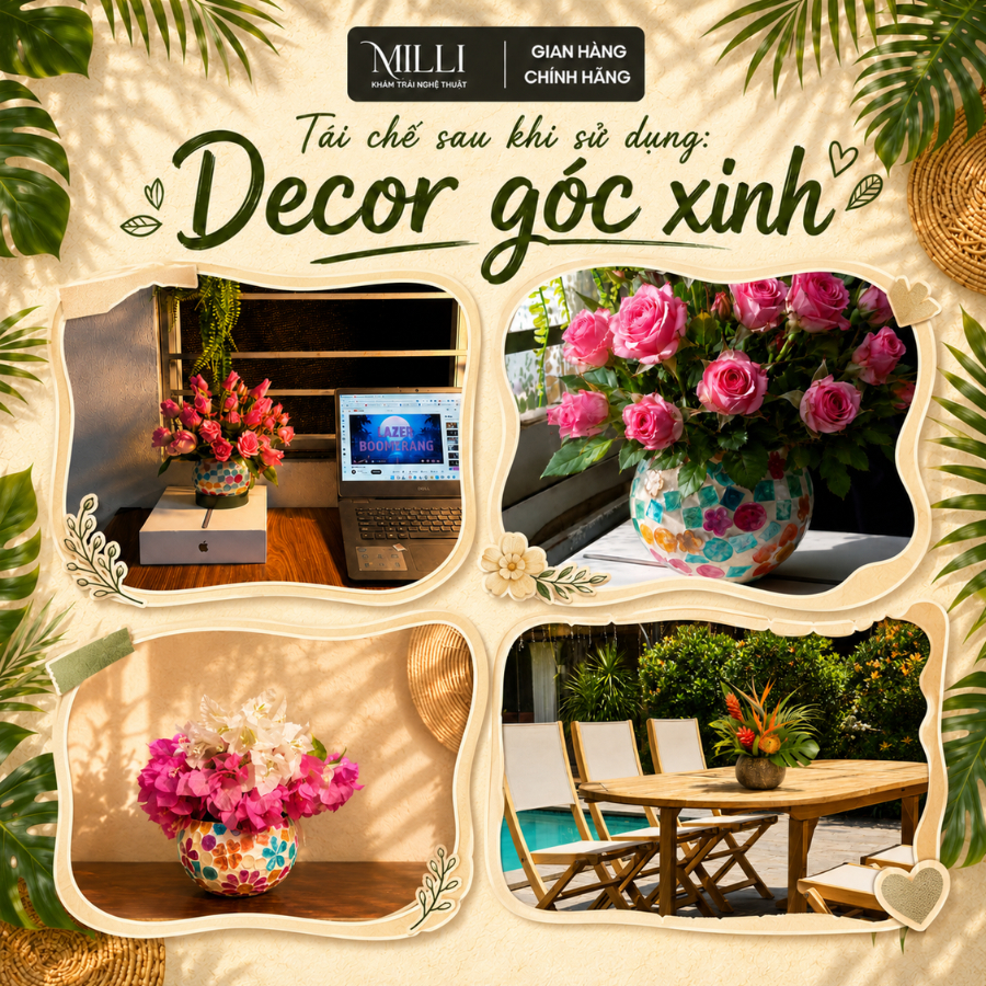 [HỎA TỐC] Nến Thơm Tre Khảm Trai Thủ Công Cao Cấp MILLI Quà tặng lưu niệm, sinh nhật, tốt nghiệp, lễ tình nhân