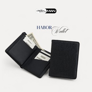 Ví HABOR Da PU Nam Thanh Lich Cao Cấp RFID Blocking Đựng Tiền Thẻ Nhiều Ngăn | MIDORI FOR MAN