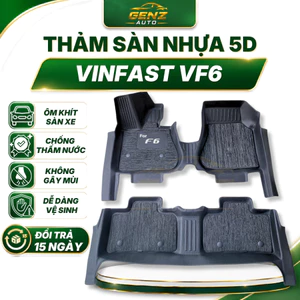 Thảm lót sàn VF6 - NHỰA 5D TPE đúc nguyên khối, không mùi, chuẩn khít form xe, chống thấm nước -TLY