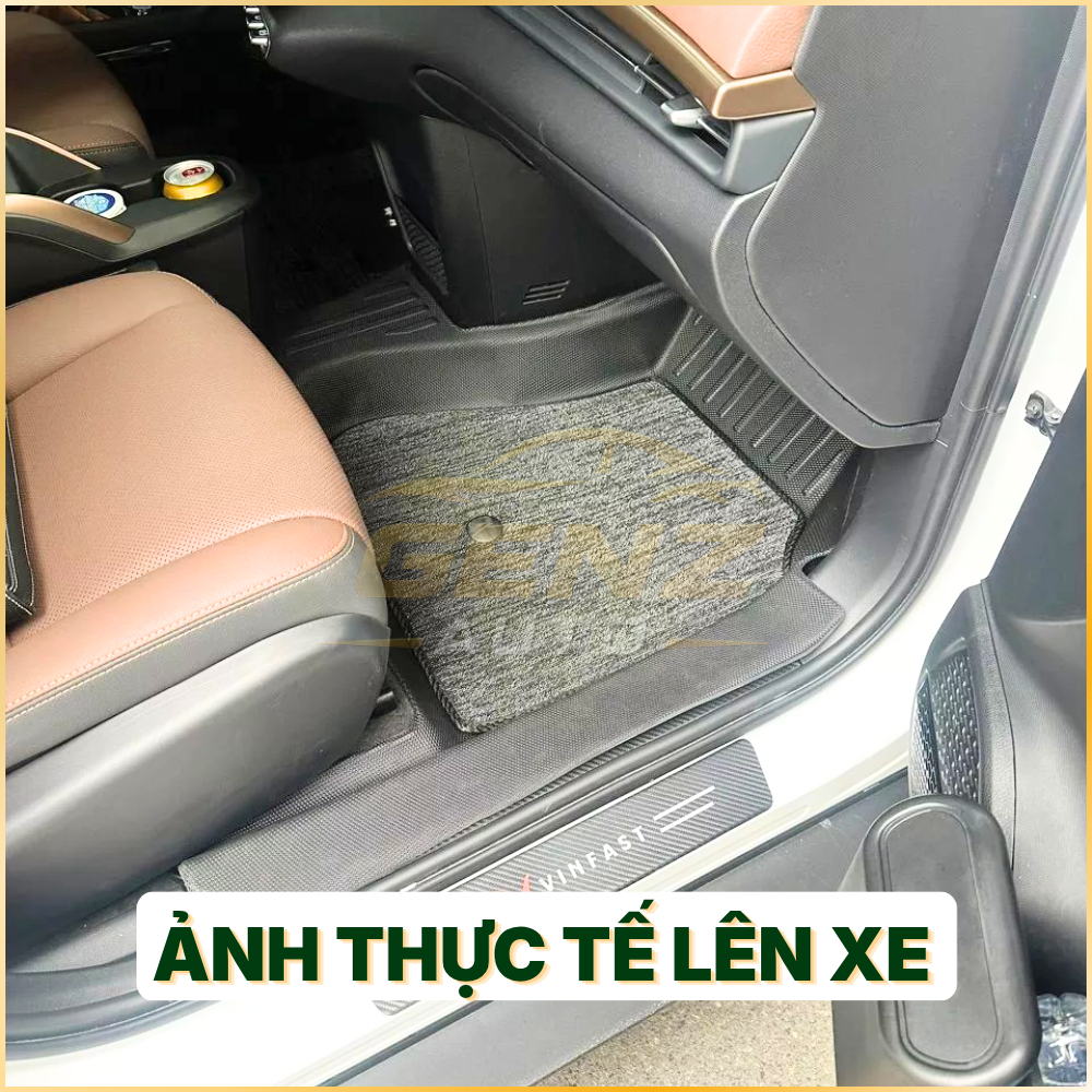 Thảm lót sàn VF6 - NHỰA 5D TPE đúc nguyên khối, không mùi, chuẩn khít form xe, chống thấm nước -TLY