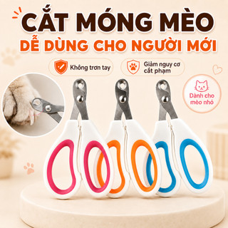 Cắt Móng Mèo An Toàn - Kìm Bấm Móng Chó Mèo Nhỏ Chống Trượt, Hạn Chế Cắt Quá Sâu, Dễ Dùng Cho Người Mới