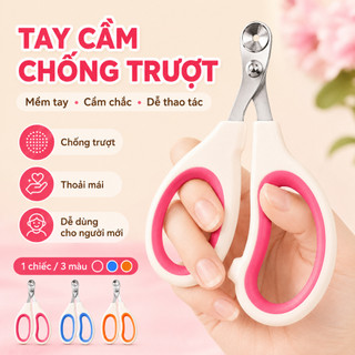 Kìm Bấm Móng Mèo Nhỏ An Toàn Cho Người Mới, Kéo Cắt Móng Thú Cưng Lưỡi Thép Không Gỉ, Tay Cầm Chống Trượt