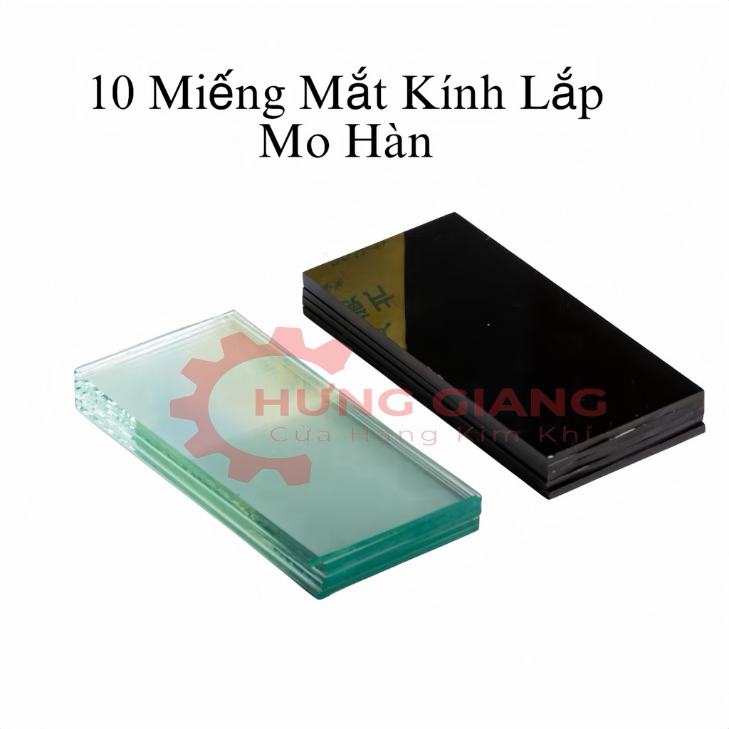 10 MIẾNG mắt kính lắp cho mo hàn, mặt nạ hàn 3mm