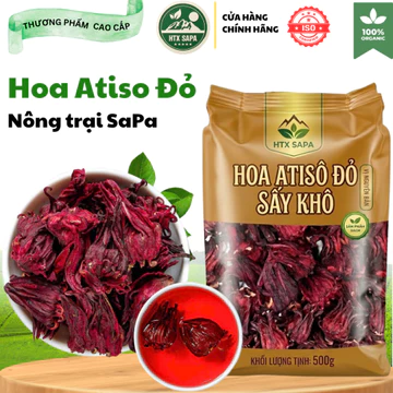 Hoa Atiso Đỏ Sấy Khô Sa Pa Nguyên Bông Loại 1 - Trà Hibiscus Tự Nhiên 100g
