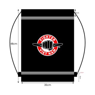 Túi Rút Fighter - Túi đựng găng boxing 35cm x 48cm | Đựng Găng, Giày, Băng Đa, Phụ kiện tập luyện...