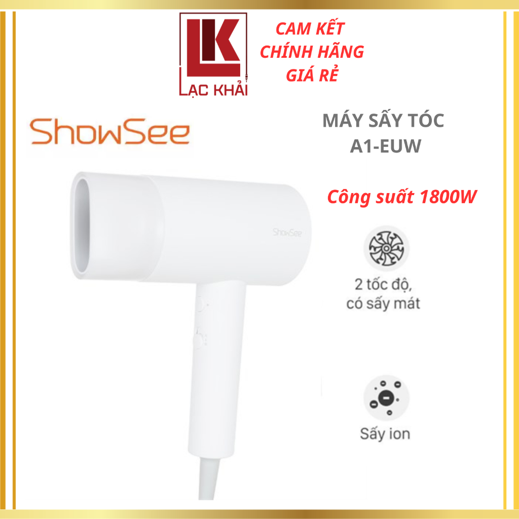 [Hỏa tốc] Máy sấy tóc ion âm ShowSee A1-EUW - Công suất mạnh mẽ 1800W