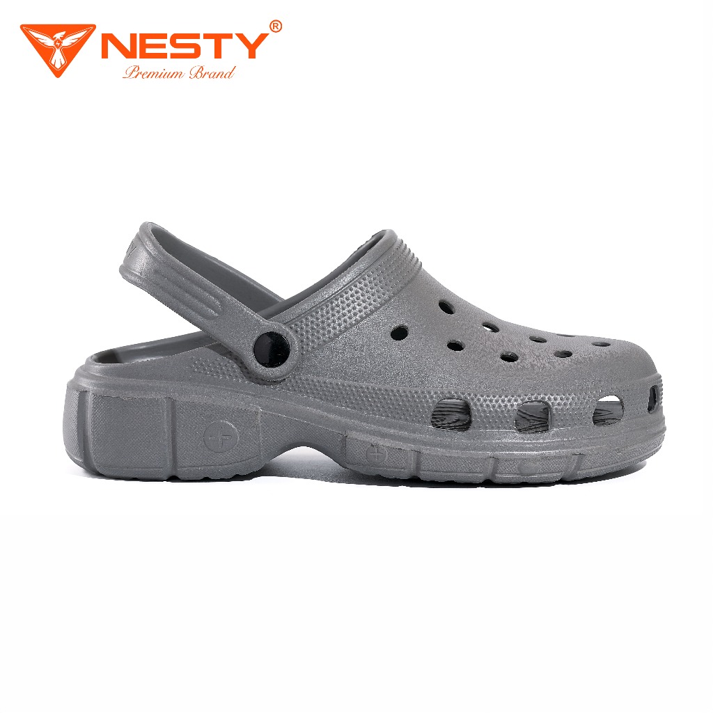[NE01] [Tặng Charm] Dép Sục Nam Nữ NESTY Kiểu Dáng Basic Đế Mềm Cao 4cm ( KO1 )