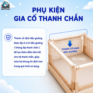 Thanh Cố Định Đầu Giường Cho Thanh Chắn Giường Pakey G600/SB2/SV1, Thanh Ngang Gia Cố Chống Rung Lắc Tăng Độ Ổn Định