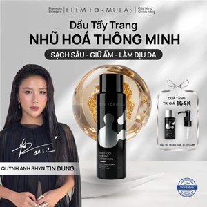 Dầu Tẩy Trang Elem Formulas Nhũ Hoá Thông Minh Cho Da Dầu Mụn, Làm Sạch Sâu Smart-Lock Purifying Cleanisng Oil 150ml