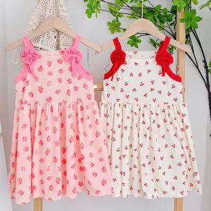 Váy Đầm Bé Gái 2 Dây 6 - 15kg. Vải Thun Tăm Mềm Mát, Co Giãn 4 Chiều, Vải in Đẹp Giặc Máy Thoải Mái.