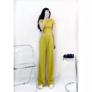 Set Áo thun crotop dây rút sau và quần cullest 3 màu A1253