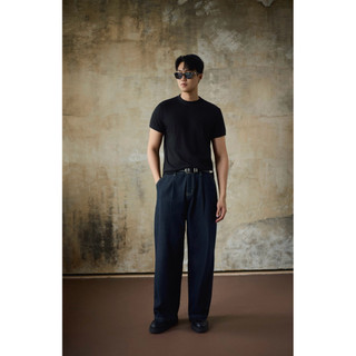 Quần Jean Raw Denim Xếp Ly Form Baggy – Cleant Fit, Hiện Đại - CCROPSTUDIO
