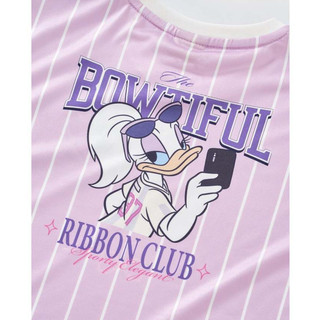 [Disney | Mickey] Áo thun ngắn tay kẻ sọc bé gái Rabity 500.137