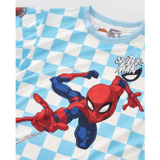 [Disney | Marvel Spiderman] Áo thun ngắn tay caro bé trai Rabity 500.145