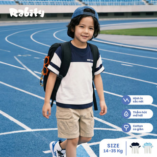 Áo thun ngắn tay bé trai Rabity 900.216