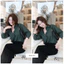 Áo sơ mi nữ GILLEE dáng oversized, sơ mi form rộng vải kate lụa xanh rêu FAS291