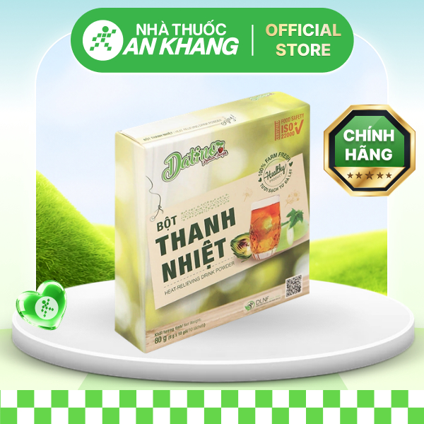Bột Thanh Nhiệt Datino hỗ trợ thanh nhiệt, mát gan, lợi tiểu hộp 10 gói x 8g [Nhà Thuốc An Khang - Chính Hãng 100%]