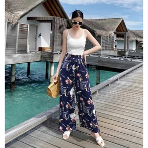 Quần lụa culottes A2086