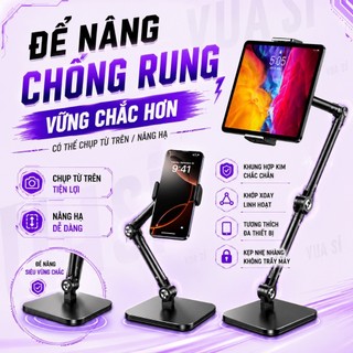 Giá Đỡ Điện Thoại Máy Tính Bảng Gập Gọn VUASI SG11 Xoay Đa Hướng Cao Cấp, Chống Rung, Nâng Cao 60cm