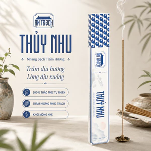 Nhang Sạch Trầm Hương Thủy Nhu AN TRẠCH - Nhang Trầm Tự Nhiên Thư Giãn, Giảm Căng Thẳng & Thiền Định (Hành Thủy 30cm)