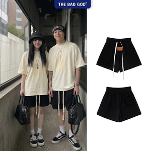 Quần Short The Bad God AFTER GLOW Nỉ Nhung Cao Cấp Form Trên Gối Unisex