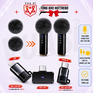 Jack Chuyển Đổi VUASI Cho Mic Thu Âm Không Dây Thu Âm Sang Chân Cắm Khác Kết Nối Điện Thoại Máy Tính