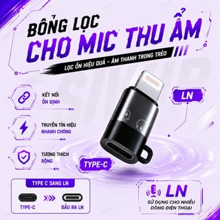 Jack Chuyển Đổi VUASI Cho Mic Thu Âm Không Dây Thu Âm Sang Chân Cắm Khác Kết Nối Điện Thoại Máy Tính