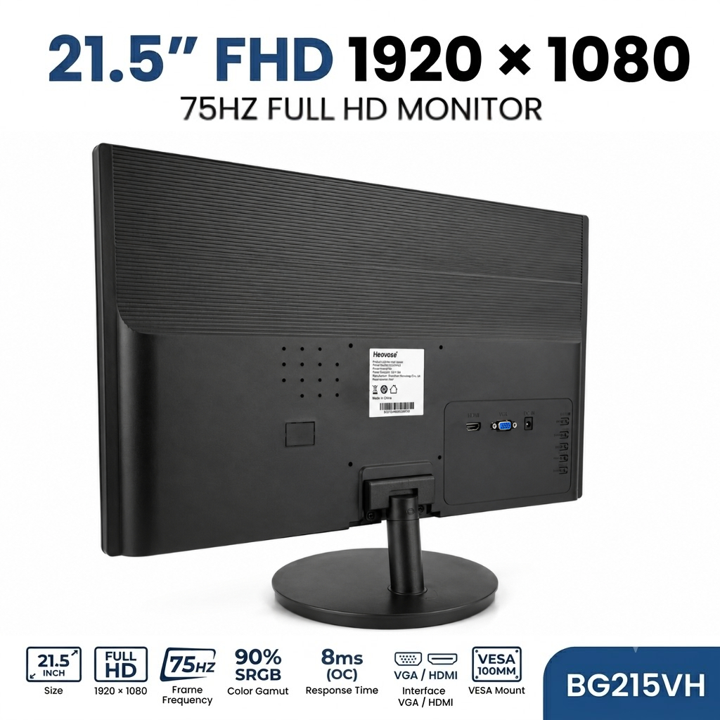 Màn hình Heovose 21.5inch 75Hz FHD MONITOR 1920 x 1080, Màn Giá Rẻ Chính Hãng Bảo Hành 12 Tháng | BigBuy360 - bigbuy360.vn