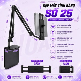 Giá Đỡ Điện Thoại - Máy Tính Bảng " RẢNH TAY " VUASI SG12 Kẹp Đầu Giường Xoay 360 Độ Đa Năng