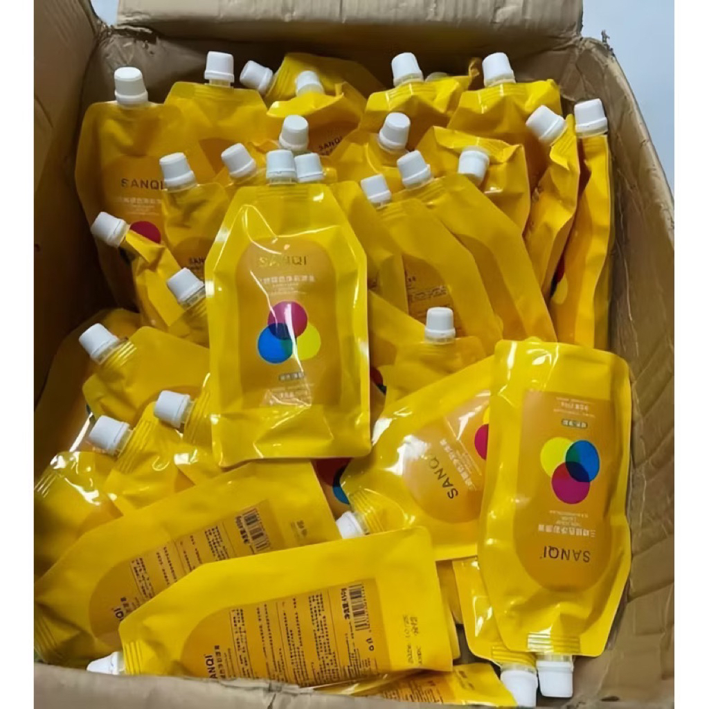 Bóc Đen Đỏ Màu Kim Loại SANQI 450ml - Sản Phẩm Nâng Sáng Giúp Giảm Chi Phí Cho Salon