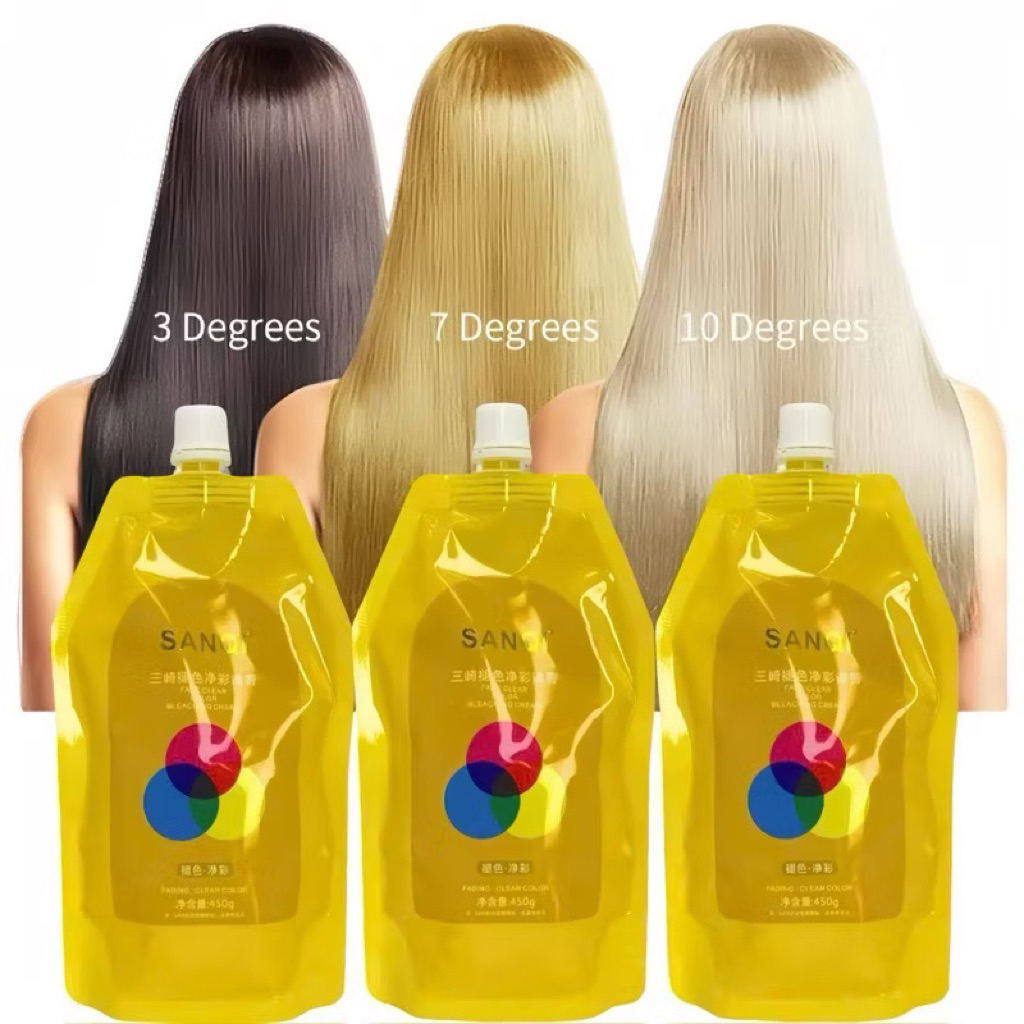 Bóc Đen Đỏ Màu Kim Loại SANQI 450ml - Sản Phẩm Nâng Sáng Giúp Giảm Chi Phí Cho Salon