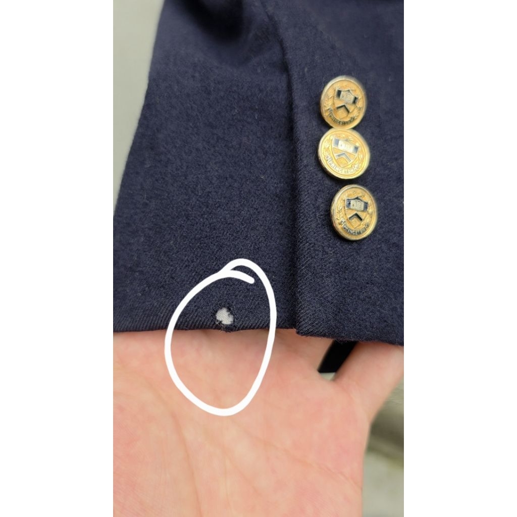 blazer cúc đồng Nhật - XL - trên 70kg