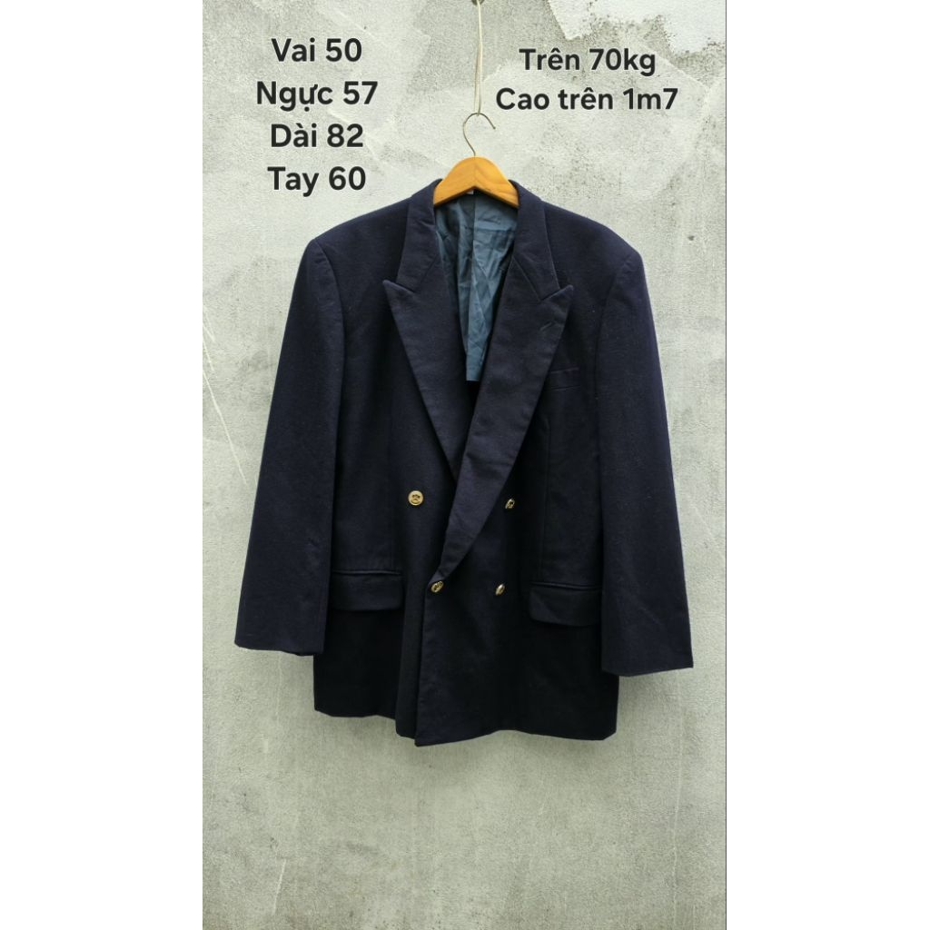 blazer cúc đồng Nhật - XL - trên 70kg
