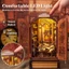 CUTEBEE Mô hình Book Nook DIY bằng gỗ tự lắp ghép ngôi nhà búp bê Quà tặng trang trí sáng tạo tự làm