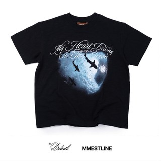 Áo thun MMESTLINE "OCEAN SOUL" form Boxy lụa vải Premium Slub