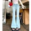QUẦN JEANS NỮ ỐNG LOE RÁCH CẠP CAO HÁCH DÁNG HOTTREND 2026