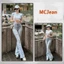 QUẦN JEANS NỮ ỐNG LOE RÁCH CẠP CAO HÁCH DÁNG HOTTREND 2026