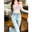 QUẦN JEANS NỮ ỐNG LOE RÁCH CẠP CAO HÁCH DÁNG HOTTREND 2026