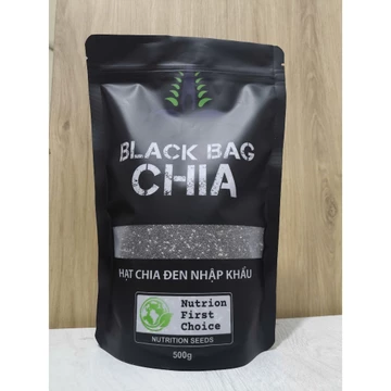 Hạt chia -Hạt chia đen Black Bag - TÚI 500gr - DATE MỚI