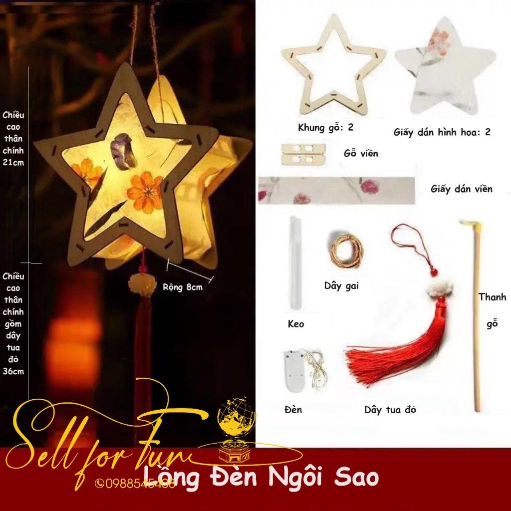 Lồng Đèn Trung Thu Gỗ Lắp Ráp Lồng Đèn Trang Trí DIY