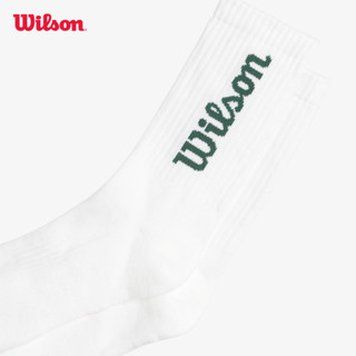 Wilson Crew Logo Sock Bright White/Sycamore Tất Thể Thao WU00017W028001