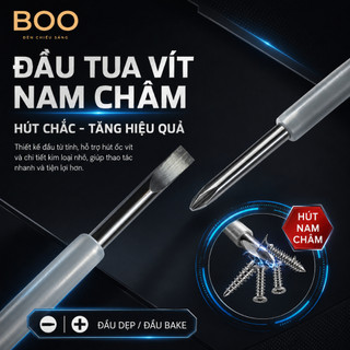Bút Thử Điện Đèn LED Đổi Màu BOO, Dò Dây Nóng Dây Nguội, Kiểm Tra Đứt Dây, Đầu Dẹp Đầu Bake Nam Châm